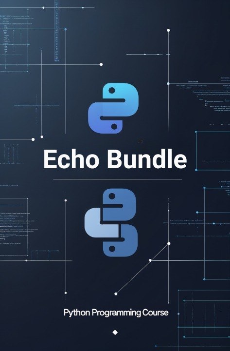 Echo for a Python Programming Course on a blue background
